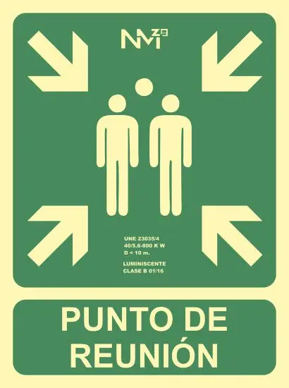 6170-07H VE señal de información Carta Verde PVC 125 pieza(s)