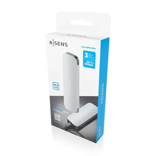 Caja Externa M.2 (NGFF) ASM2-025SL NVMe a USB3.2 Gen2, Plata - Imagen 6