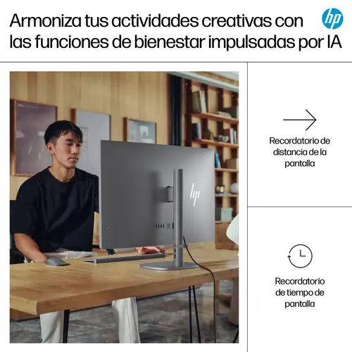 OmniStudio X All-in-One Desktop Next Gen AI 32-c1010ns PC Copilot+ PC Intel Core Ultra 7 258V 80 cm (31.5") 3840 x 2160 Pixeles PC todo en uno 32 GB LPDDR5x-SDRAM 1 TB SSD Windows 11 Home Wi-Fi 7 (802.11be) Plata - Imagen 9