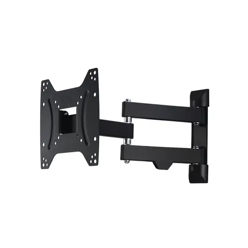 Soporte de Pared para televisores de 19 a 48", 2 brazos, Giratorio 180°, inclinable +5°/-12°, para televisores de hasta 20kg, VESA 200 x 200, Extensible, Color Negro - Imagen 1
