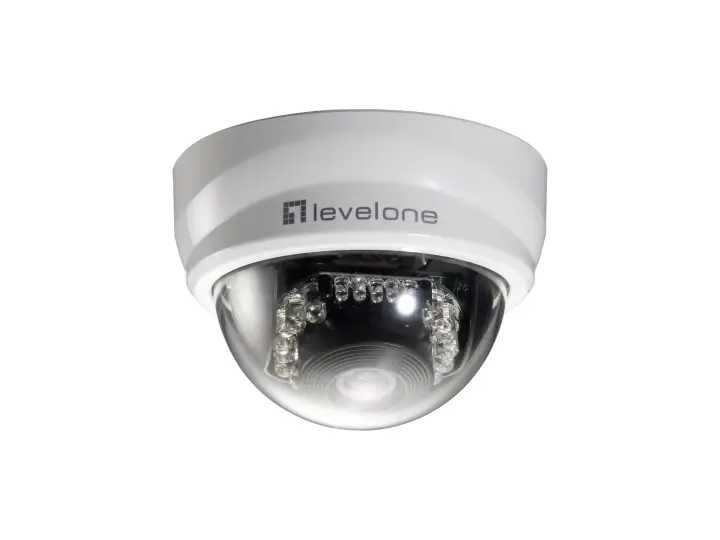 Cámara de red domo fijas, 2-Megapixel, 802.3af PoE, día/noche, indicadores LED IR