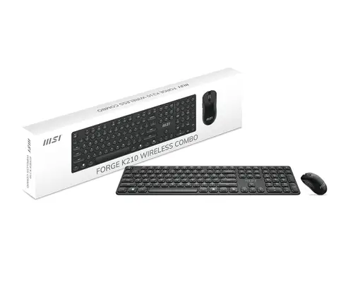 FORGE K210 WIRELESS COMBO teclado Ratón incluido Hogar / Oficina USB Negro - Imagen 5