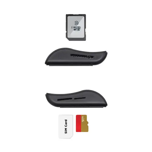 Lector de Tarjeta Inteligente DNI con Lector de Tarjetas SIM, SD, Micro SD, MMC, RS-MMC, MMC Micro, Negro - Imagen 3