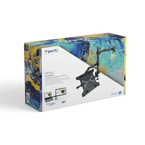 Soporte de mesa para pantalla 13"-32" y portátil - Imagen 9