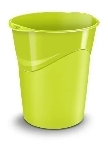 PAPELERA PLAST. CEP GLOSS CERRADA ANIS
