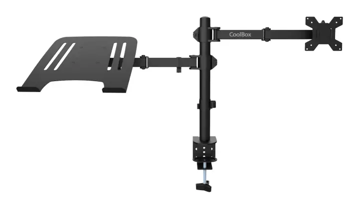 Soporte de dos brazos para monitor y portátil MP01