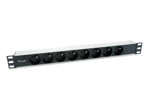 333313 unidad de distribución de energía (PDU) 8 salidas AC 1U Negro, Plata - Imagen 1