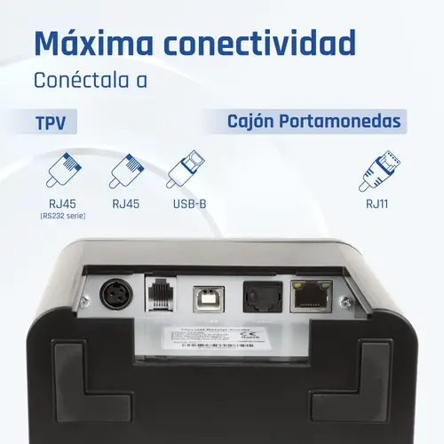 Impresora Térmica TP9000 USB+RJ45(RS232)+Ethernet - Imagen 4