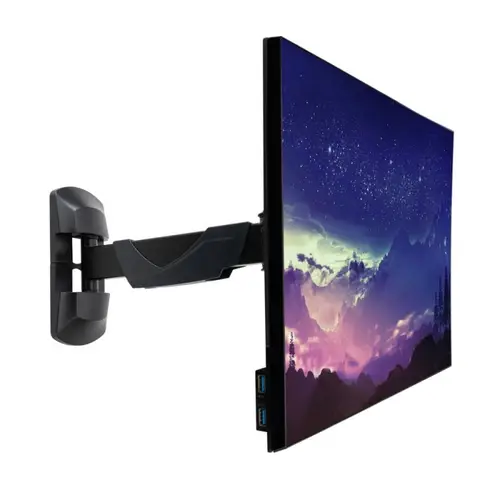 40713 soporte para monitor 66 cm (26") Pared Negro - Imagen 1