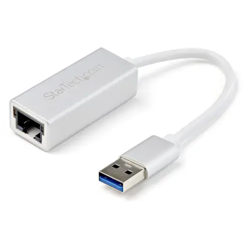 Adaptador de Red Ethernet Gigabit Externo USB 3.0 - Plateado - Imagen 1