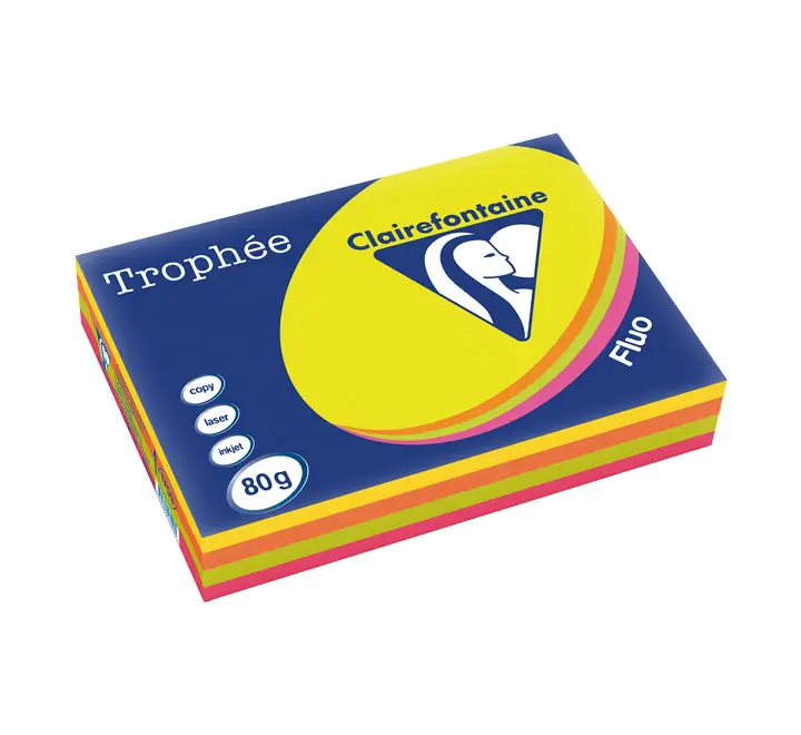 PAQ. 500H PAP. TROPHEE CLF FLUOR A3 80G STDO