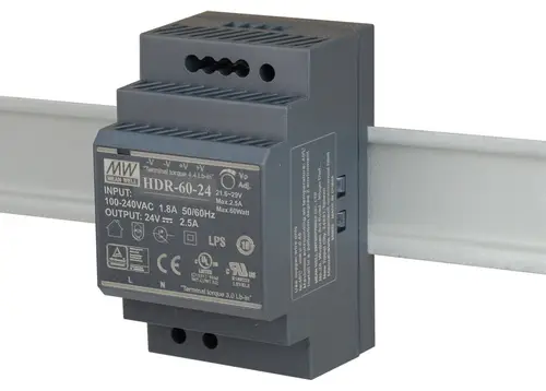 DIS-H60-24 unidad de fuente de alimentación 60 W Negro - Imagen 1