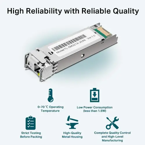 TL-SM321A red modulo transceptor Fibra óptica 1250 Mbit/s SFP - Imagen 5