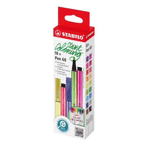 Pen 68 rotulador Medio Multicolor 18 pieza(s) - Imagen 3