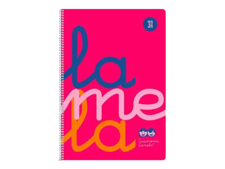 Cuaderno Fº polipropileno C3 80 hojas 90 grs rosa 7FTP003R