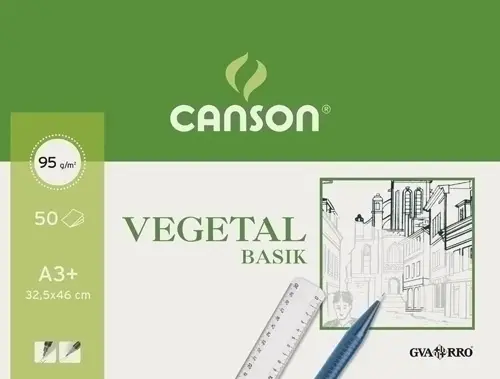 BLOCK DIB.G-C VEGETAL (enc) A3+ 50h