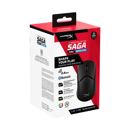Pulsefire Saga Pro: ratón gaming inalámbrico (negro) - Imagen 2