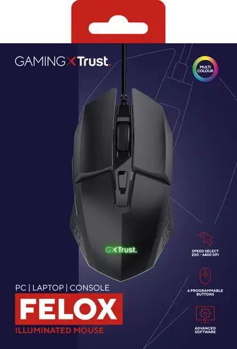 GXT 109 Felox ratón Juego mano derecha USB tipo A Óptico 6400 DPI - Imagen 7