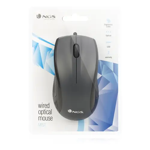 Black Mist ratón mano derecha USB tipo A Óptico 800 DPI - Imagen 7