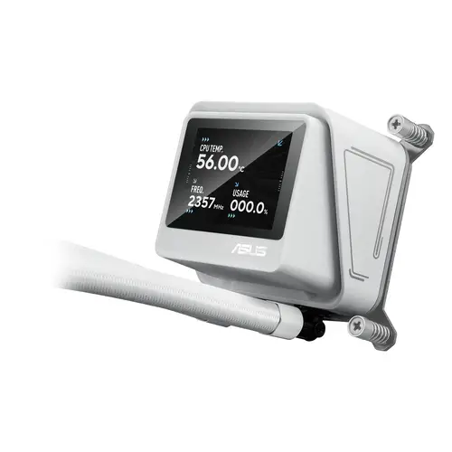 MAX Gaming LC 360 ARGB LCD White Edition Procesador Sistema de refrigeración líquida todo en uno 12 cm Blanco - Imagen 6