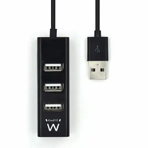EW1123 hub de interfaz USB 2.0 480 Mbit/s Negro - Imagen 4