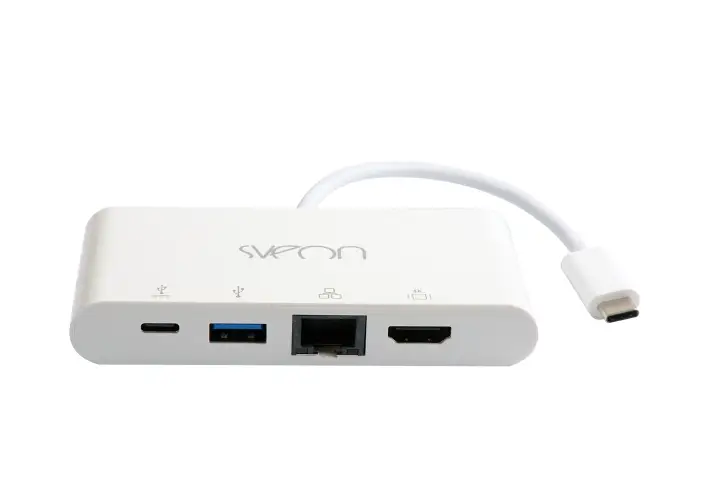 SCT504 base para portátil y replicador de puertos USB 3.2 Gen 1 (3.1 Gen 1) Type-C Blanco