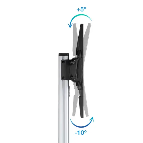 Hera Soporte de Suelo de Aluminio con Ruedas para Pantalla 37"-86" - Imagen 5