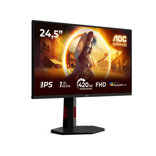 G4 25G4KUR pantalla para PC 62,2 cm (24.5") 1920 x 1080 Pixeles Full HD LED Negro, Rojo - Imagen 2