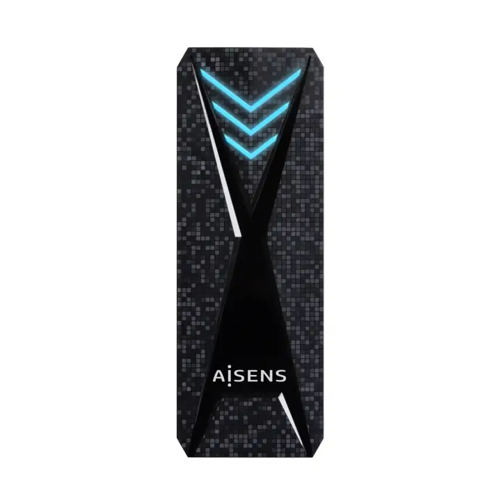 Caja Externa M.2 (NGFF) RGB Gaming ASM2-RGB013B NVMe a USB3.2 Gen2, Negra