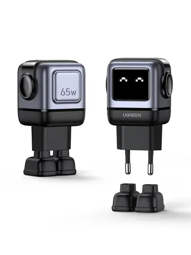 Nexode RG 65W 3-Port GaN Ordenador portátil, Teléfono móvil, Portátil, Batería portátil, Teléfono Gris Corriente alterna Carga rápida Interior - Imagen 4