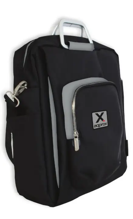 appNBST15x maletines para portátil 39,6 cm (15.6") Mochila bandolera Negro, Gris