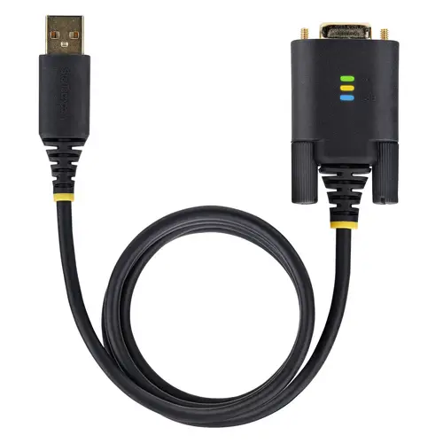 Cable Adaptador USB a Serie de 1m - Serial - Retención COM - FTDI - Adaptador USB-A a DB9 RS232 - con Tornillos DB9 Intercambiables - Windows/macOS/Linux - Imagen 6