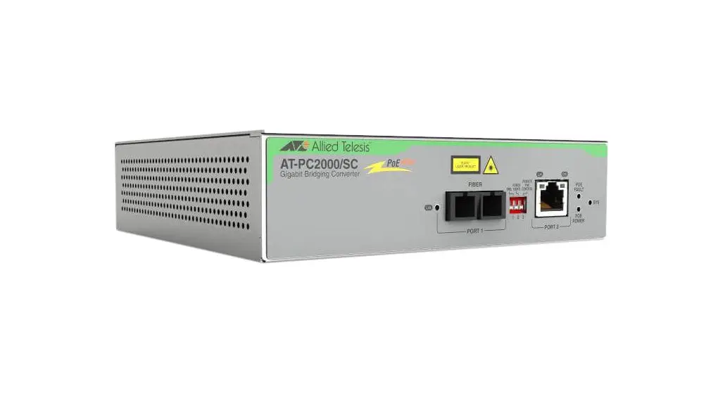 AT-PC2000/SC-960 convertidor de medio 1000 Mbit/s Gris