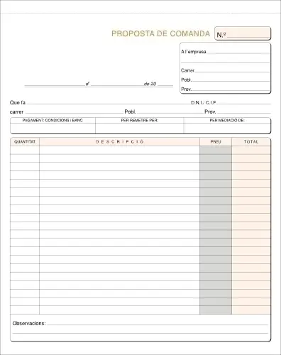 TALON. CAT. PEDIDOS HOLANDESA LOAN