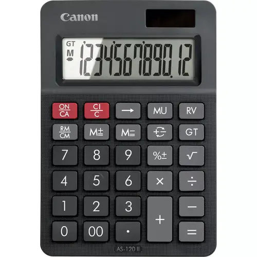 AS-120 II calculadora Escritorio Pantalla de calculadora Negro - Imagen 1