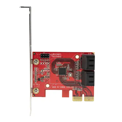 Tarjeta PCIe Controladora SATA de 4 Puertos - Tarjeta de Expansión PCI Express SATA - 6Gbps - Perfil Bajo/Completo - Conectores SATA Apilados - ASM1164 sin RAID - Imagen 6