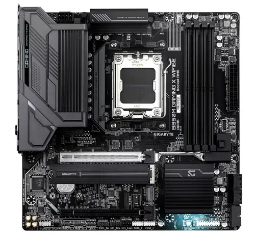 B850M GAMING X WIFI6E Placa Base - Procesadores AMD Ryzen Serie 9000, VRM Digital 10+2+2 fases, hasta 8200MHz DDR5 (OC), 1xPCIe 5.0 + 1xPCIe 4.0 M.2, LAN 2.5, WIFI 6E, USB 3.2 Gen 2. - Imagen 2