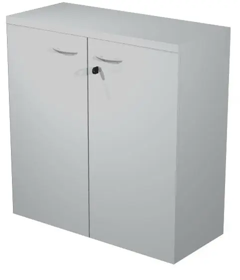 ARTEXPORT ESTANTERÍA BAJA PRESTO CON PUERTAS 1 ESTANTE 22MM REGULABLE CON TRASERA GRIS