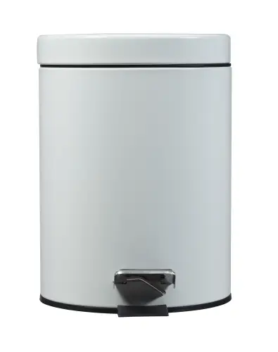 PAPELERA PL. CEP GRIS C/TAPA PEDAL 5