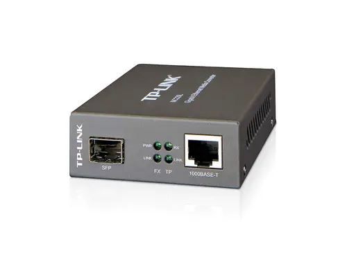 MC220L convertidor de medio 1000 Mbit/s Multimodo, Monomodo Negro - Imagen 1