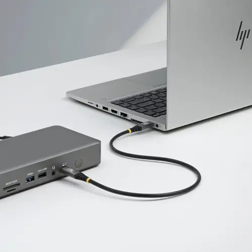 Cable USB4 1,5m - Cable USB-C Certificado USB-IF - 80Gbps - Cable USB Tipo C - PD de 240W - 8K120/4K240 - DP 2.1 - DP80 - Recubrimiento de TPE - Compatible con Thunderbolt - Negro - Imagen 6