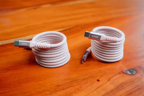 31853 cable USB USB 2.0 1,2 m USB C Rosa - Imagen 5
