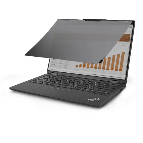 Filtro de Privacidad Brillante para Portátiles Lenovo X13 Yoga Gen 4 Táctil - De Voltear - Transmitancia de Luz del 75% - Filtro de Privacidad Antibrillo - Ángulo de Visión +/- 30 Grados - Imagen 2