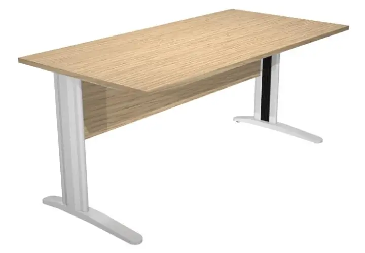 ARTEXPORT MESA ESCRITORIO PRESTO 160 CON PATAS DE METAL TABLERO 22MM ROBLE