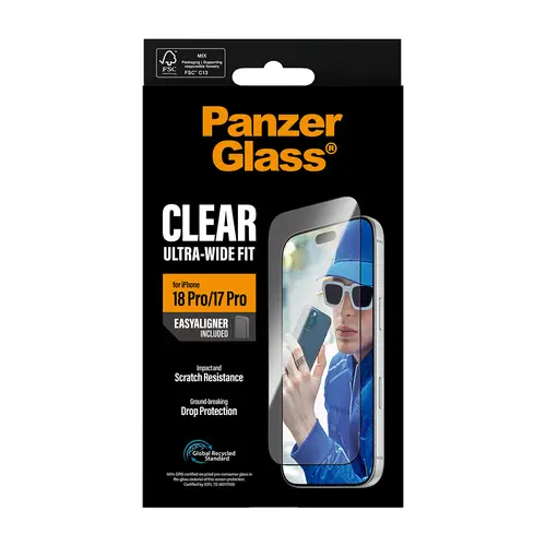 ® Screen Protector iPhone 18 Pro | 17 Pro | Ultra-Wide Fit w. EasyAligner Protector de pantalla 1 pieza(s) - Imagen 3