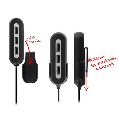 EW1355 cargador de dispositivo móvil Negro, Gris Auto - Imagen 8
