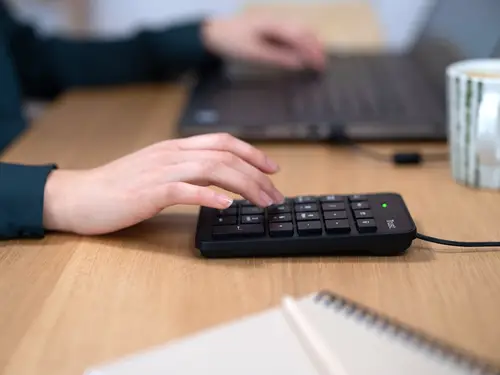22221 teclado numérico Portátil/PC USB Negro - Imagen 5
