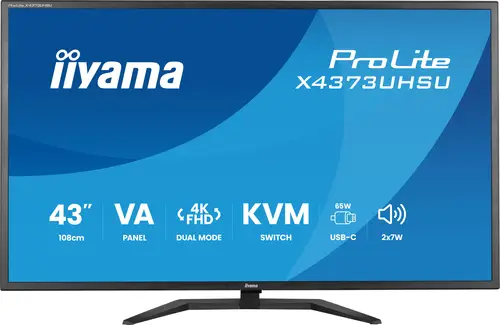 ProLite X4373UHSU-B2 pantalla para PC 108 cm (42.5") 3840 x 2160 Pixeles 4K Ultra HD LED Negro - Imagen 1