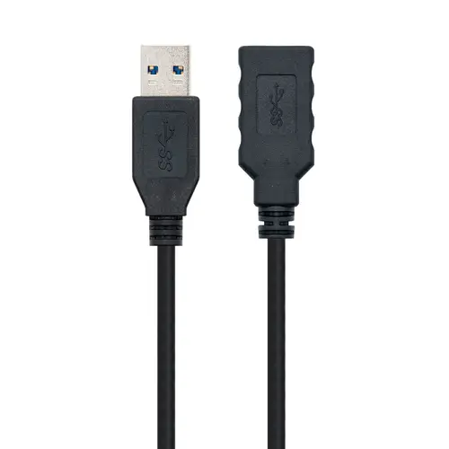 Cable USB 3.0, Tipo A/M-A/H, Negro, 3.0 M - Imagen 2