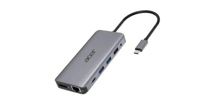 12-in-1 Type-C Dongle Alámbrico USB 3.2 Gen 1 (3.1 Gen 1) Type-C Plata